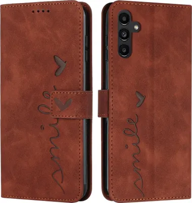 Produktbild von Samsung Galaxy A17 / A26 / A16 Hülle - Coverup Smile Klapphülle - Braun
