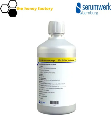 Produktbild von Oxalsäure Bernburg 40mg/ml - 230ml Konzentrat 500ml Flasche Bienen Varroa Imker