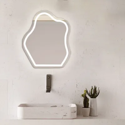 Produktbild von 360Home LED Spiegel Schminkspiegel Wandspiegel Badezimmerspiegel Schlafzimmerspiegel Kosmetikspiegel Kaltweiß 50*70cm 【YSJ507】