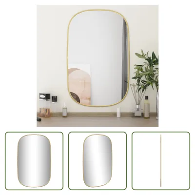 Obrázok produktu pre The Living Store Nástenné zrkadlo Golden 70x45 cm