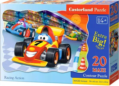 Produktbild von Castorland Racing Action  Puzzle 20 Teile maxi   C-02306-1