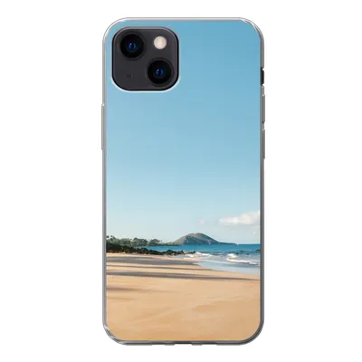 Produktbild von MuchoWow® Handyhülle Schutzhülle Hülle für iPhone 13 mini Strand - Sommer - Palmen Silikon Softcase Handy Hülle - Softcase