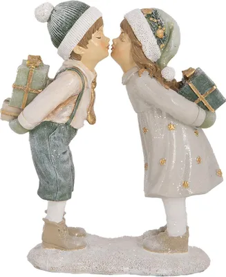 Immagine prodotto di Clayre & Eef Figura decorativa per bambini 15x6x18 cm Plastica beige