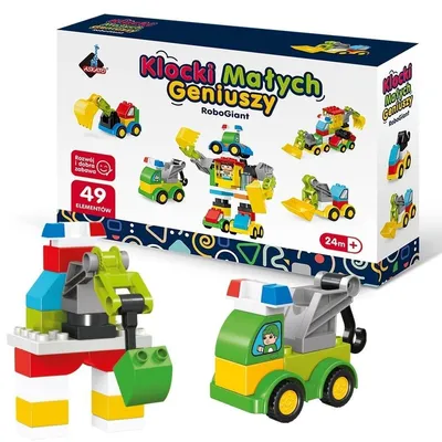 Zdjęcie produktu dla Klocki Małych Geniuszy RoboGiant 49 elementów