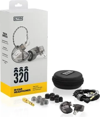 Image de CTM CE320 Ecouteurs intra-auriculaires 3 voies Gris