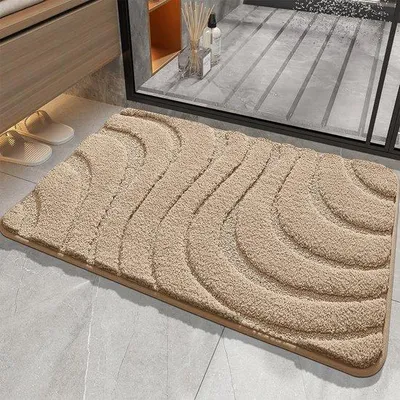 Obrázok produktu pre Ibenzoa® Mikrovláknová podložka pod sprchu – savá podložka do kúpeľne s protišmykovou TPR spodnou stranou, 50 x 80 cm