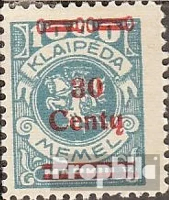 Produktbild von Briefmarken Memelgebiet 1923 Mi 229 mit Falz Aushilfsausgabe