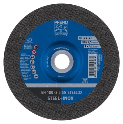 Produktbild von PFERD 61323223, Schneidedisk, Edelstahl, 18 cm, Jede Marke, Flache Mitte, 2,22 cm