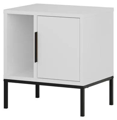 Produktbild von Nachttisch aus Holz "Glynn" – 45 x 35 x 50 cm – Weiß