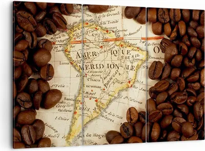 Produktbild von Bild auf Leinwand - Leinwandbild - Südamerika Samen Kaffee - 105x70cm - Wand Bild - Wanddeko - Leinwanddruck - Bilder - Kunstdruck - Wanddekoration - Leinwand bilder - Wandkunst - CE105x70-2198