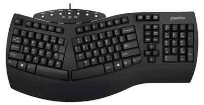 Productafbeelding van Perixx PERIBOARD-512 US, ergonomisch USB-toetsenbord, zwart