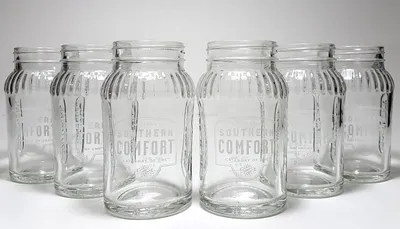 Produktbild von Southern Comfort Gläser-Set - 6x Lynchburg- / Marmeladengläser mit Deckel