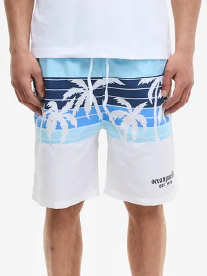 Zdjęcie produktu dla Szorty plażowe męskie Normalny krój WAVELET Białe/Wielokolorowe XL Ocean Pacific
