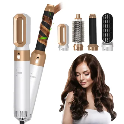 Produktbild von Multifunktionaler 5-in-1-Haartrockner, Heißluftkamm, Lockenstab, Dyso Air Bag, Friseur-Stylinggerät, Glätteisen
