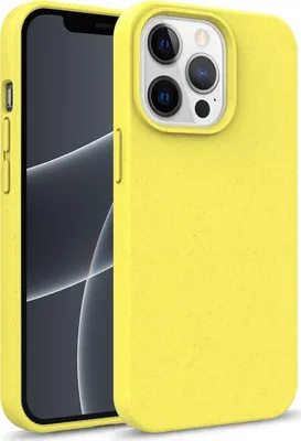 Produktbild von Mobigear  Handyhülle für iPhone 13 Pro Max - Backcover Umweltfreundliches Material Gelb
