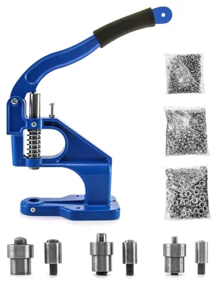 Obrázek produktu pro Kroužkovací kleště Kroužky Děrovací kleště - 6 mm, 10 mm a 12 mm - 1500 kroužků - Ruční