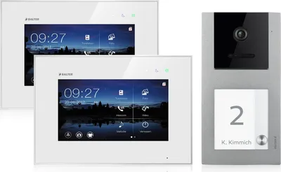 Produktbild von Video Türsprechanlage für 1 Familienhaus, Aufputz, 2 Monitore, Balter EVO