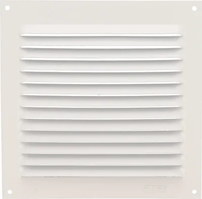 Image de Grille de ventilation carrée - Aluminium - 150 x 150 mm - Sortie d'air - Blanc