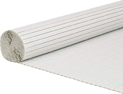 Image de Clôture de jardin double face blanche 1,8 x 3 m PVC