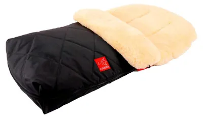 Produktbild von Kaiser Lammfell Fußsack Natura, black