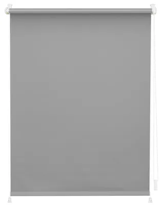 Produktbild von Lichtblick Rollo Klemmfix, ohne Bohren, verspannt, Verdunkelung Grau 90 cm x 220 cm (B x L)