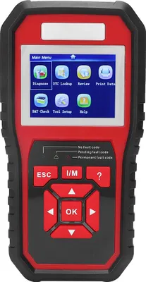 Image de KW850 OBD2 EOBD Scanner Lecteur de code automobile Testeur Outil de diagnostic automobile Instrument (Noir Rouge)