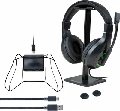 Produktbild von XB Essential Pack 5in1 Headset + Headset Halter + Akku + USB-Kabel + Grips