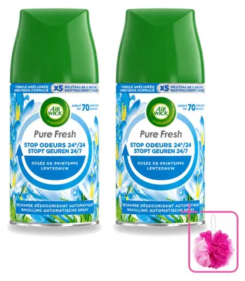 Produktbild von 2 x Air Wick Freshmatic Nachfüller Pure Frühlingstau 250 ml - Sparpackung - 2 Stücke
