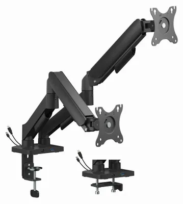 Obrázek produktu pro Gembird MA-DA2U-01, Svorka/průchodka, 18 kg, 43,2 cm (17"), 81,3 cm (32"), 100 x 100 mm, Černá