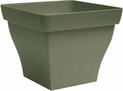 Obrázok produktu pre Poétic Romeo hranatý, kvetináč, kvetináč, kvetináč, plast, khaki, 32 cm, BRO32KA