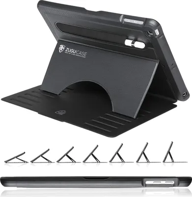 Produktbild von Zugu Case Hülle iPad (6th/5th gen & iPad Air 1st gen) – Verstellbarer Magnetständer mit 8 Winkeln – Sichere Magnetbefestigung auf jeder Metalloberfläche – Robustes TPU und PC-Gehäuse für umfassenden Schutz