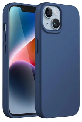 Zdjęcie produktu dla Etui silikonowe JETech do iPhone 14, kolor kobaltowy