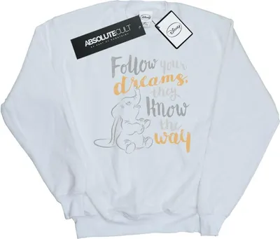 Produktbild von Disney - "Follow Your Dream" Sweatshirt für Damen BI12685 (S) (Weiß)