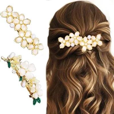 Produktbild von Goldschmuck Vintage Haarspangen für Frauen (2 Stück)