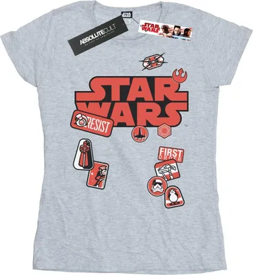 Produktbild von Star Wars - "The Last Jedi" T-Shirt für Damen BI42571 (XXL) (Grau)