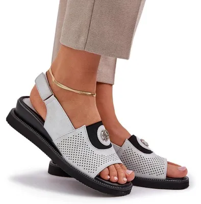 Produktbild von Damen Wedgesandalen silber Isnnoria 38