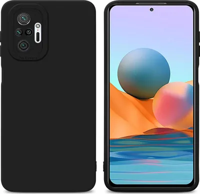 Produktbild von Cadorabo Hülle für Xiaomi RedMi NOTE 10 PRO Schutz Hülle in Schwarz TPU Silikon Etui Case Handyhülle