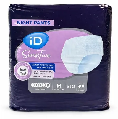 Image de iD Sensitive Pants Maxi Night - 1 paquet de 10 protections