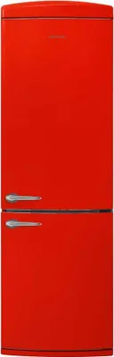 Produktbild von Schwarzer Retro-Kombikühlschrank mit einer Höhe von 186,5 cm und einer Breite von 54 cm, einem Fassungsvermögen von 250 L, Total No Frost und  und mit Multi Air Flow-System.