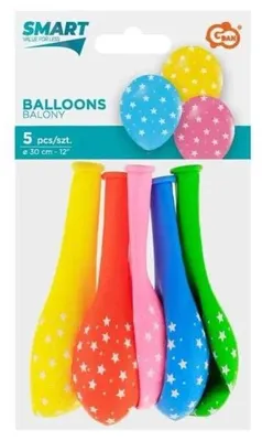 Produktbild von Sternchen-Luftballons, 30 cm, 5 Stück – Godan