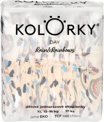 Zdjęcie produktu dla DAY rain and rainbows rozmiar XL (17 sztuk)