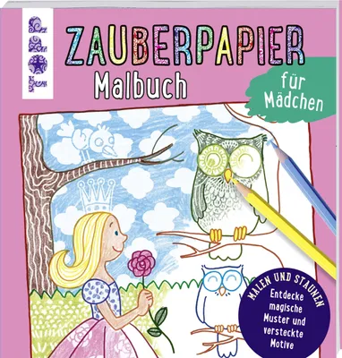 Produktbild von Zauberpapier Malbuch für Mädchen