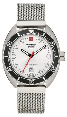 Produktbild von Swiss Alpine Military Herren Uhr Analog Quarz 7066.1132SAM Edelstahl