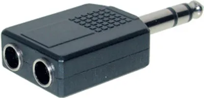 Produktbild von Audio Adapter 6,3mm Klinke Stereo Stecker / 2 x Buchse, Good Connections®