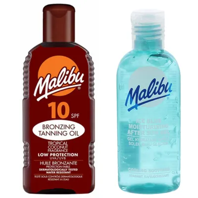 Produktbild von Malibu Sonnenschutzöl LSF 10 200 ml + After Sun Gel 100 ml
