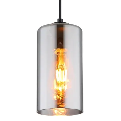 Produktbild von Globo Olly E27 Hängeleuchte Schwarz Matt, Metall Ø11cm 21002H