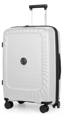 Image de Kotti - Valise de voyage extensible, coque rigide en PP robuste, valise à roulettes durable, taille M / 65 cm / 65-74 L / pour 15-20 kg de bagages - Valise rigide avec serrure TSA, couleur blanche