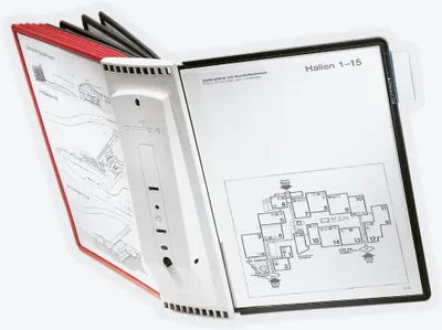 Obrázok produktu pre Durable 5631-00 - Wand - Porträt - A4 - Schwarz - Grau - Rot - Grau - Polypropylen