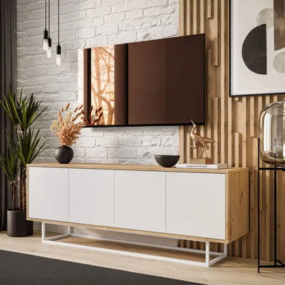Produktbild von TV-Schrank SANAYI II Artisan Eiche, Artisan Eiche / Weiß