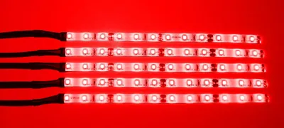 Produktbild von 6649 LED Regal Beleuchtung 5 x 0,3 m inkl. Netzteil Lichtfarbe Rot
